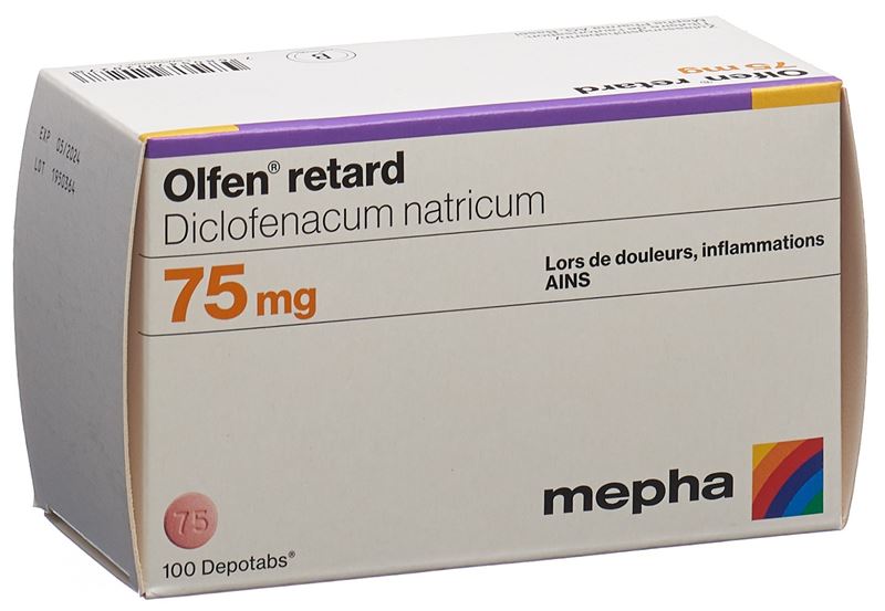 Olfen retard depotabs 75 mg 100 pce Olfen retard depotabs 75 mg 100 pce