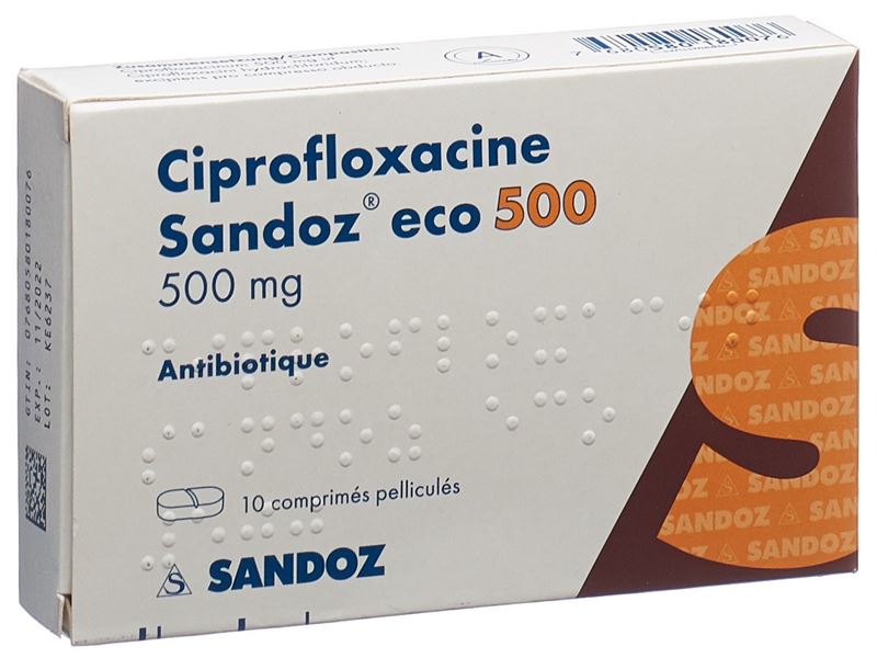 Ciprofloxacin Sandoz eco Filmtabl 500 mg 10 Stk