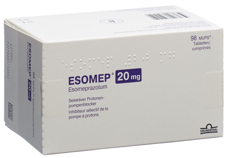 Esomep MUPS cpr 20 mg 98 pce