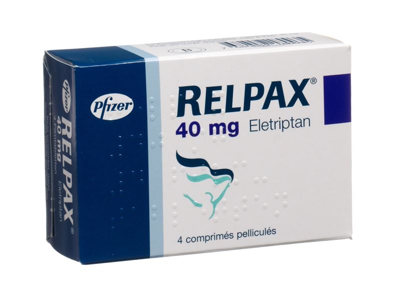 Relpax cpr pell 40 mg 4 pce Relpax cpr pell 40 mg 4 pce
