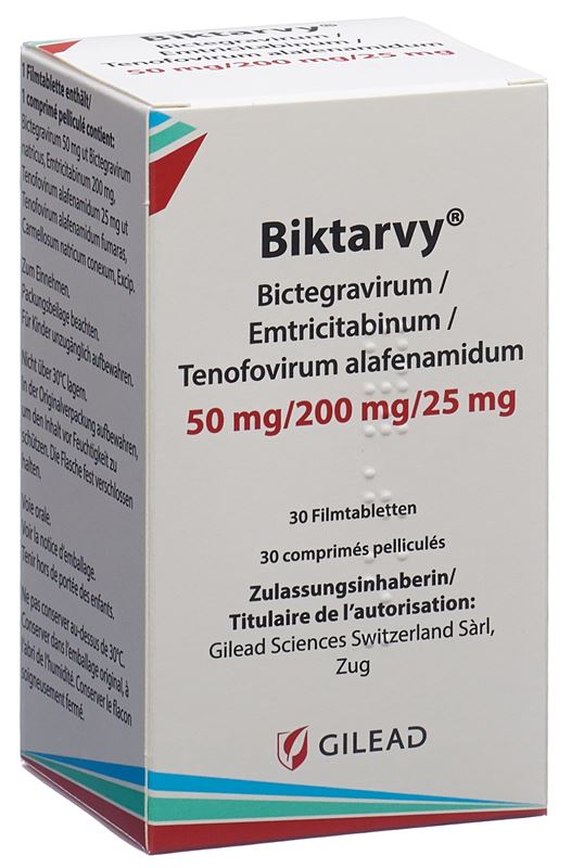 Biktarvy Filmtabl 50/200/25mg Ds 30 Stk