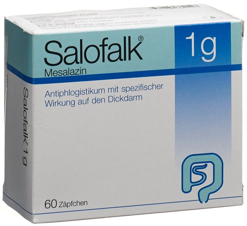 Salofalk supp 1 g 60 pce
