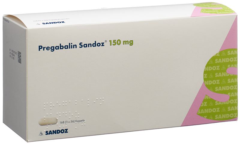 Pregabalin Sandoz Kaps 150 mg 3 x 56 Stk