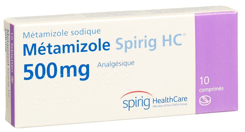 Metamizol Spirig HC Tabl 500 mg 10 Stk Metamizol Spirig HC Tabl 500 mg 10 Stk