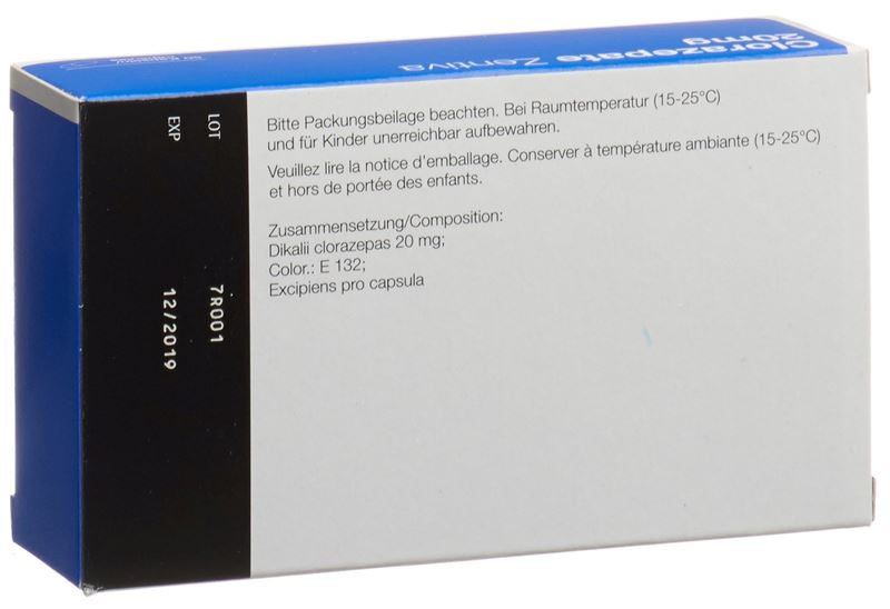 Clorazepate Zentiva Kaps 20 mg 50 Stk Clorazepate Zentiva Kaps 20 mg 50 Stk
