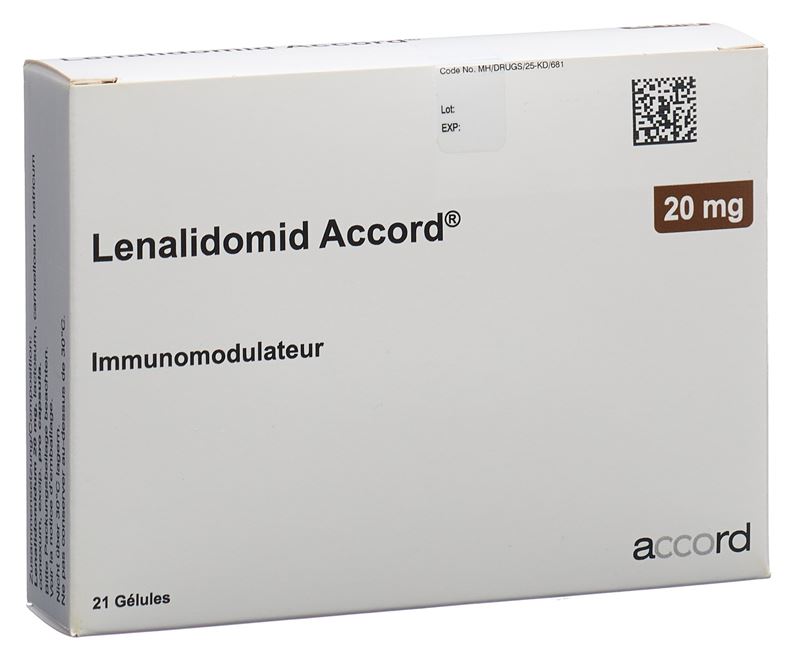 Lenalidomid Accord caps 20 mg 21 pce Lenalidomid Accord caps 20 mg 21 pce