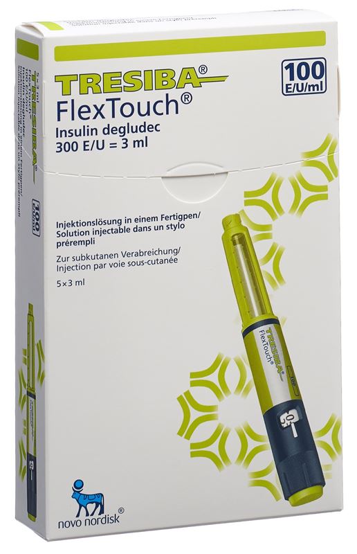 Tresiba FlexTouch sol inj 100 U/ml 5 stylo pré 3 ml