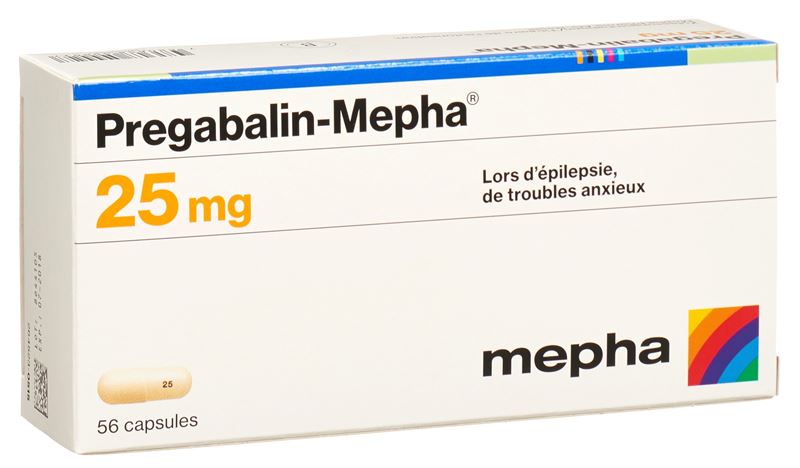 Pregabalin-Mepha Kaps 25 mg 56 Stk