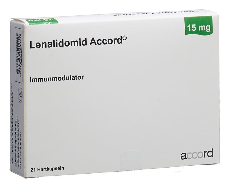 Lenalidomid Accord caps 15 mg 21 pce Lenalidomid Accord caps 15 mg 21 pce