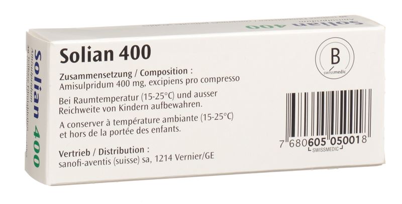 Solian cpr pell 400 mg sécables 30 pce