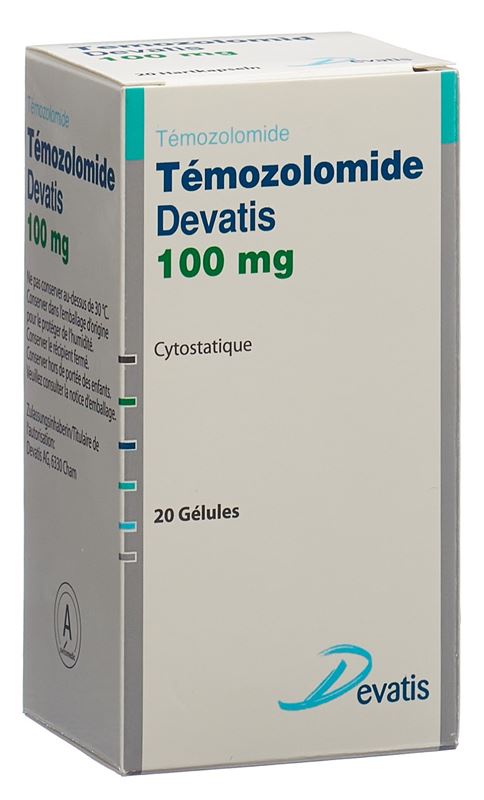 Temozolomid Devatis Kaps 100 mg Fl 20 Stk Temozolomid Devatis Kaps 100 mg Fl 20 Stk