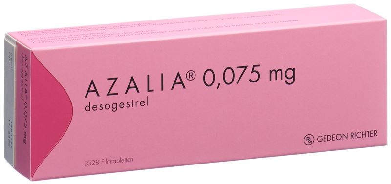 Azalia Filmtabl 0.075 mg 3 x 28 Stk Azalia Filmtabl 0.075 mg 3 x 28 Stk