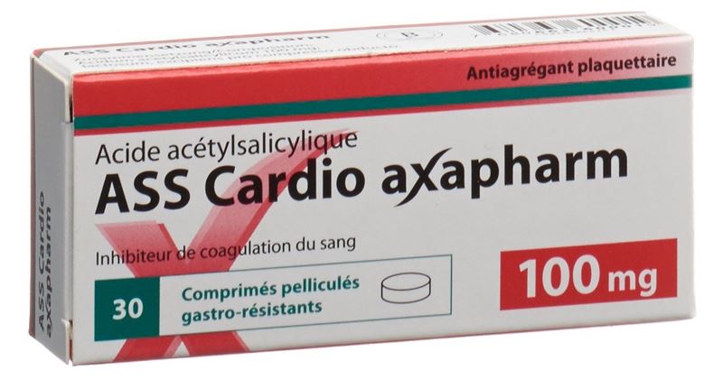 ASS Cardio axapharm Filmtabl 100 mg 30 Stk