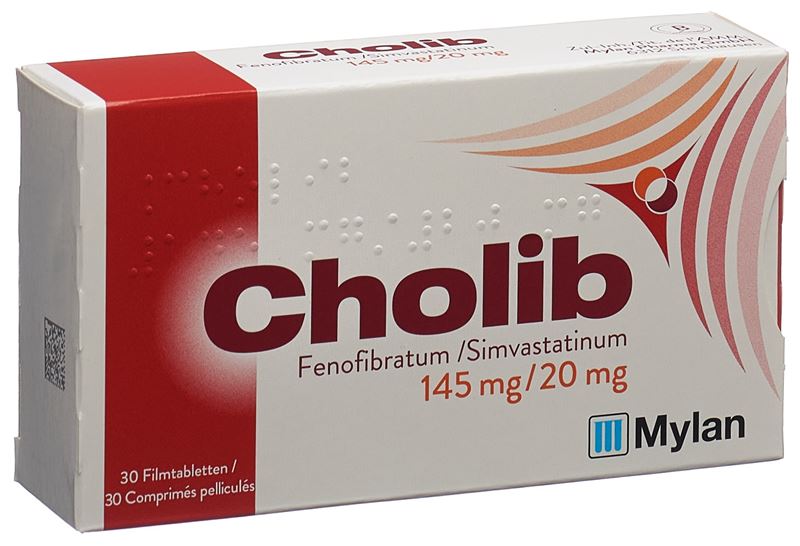 Cholib cpr pell 145mg/20mg 30 pce Cholib cpr pell 145mg/20mg 30 pce