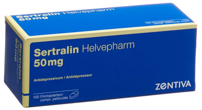 Sertraline Helvepharm cpr pell 50 mg 100 pce
