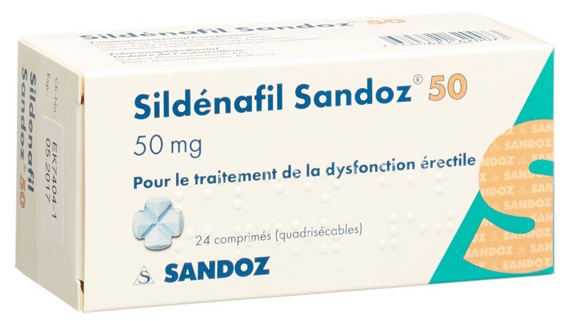 Sildénafil Sandoz cpr 50 mg 24 pce
