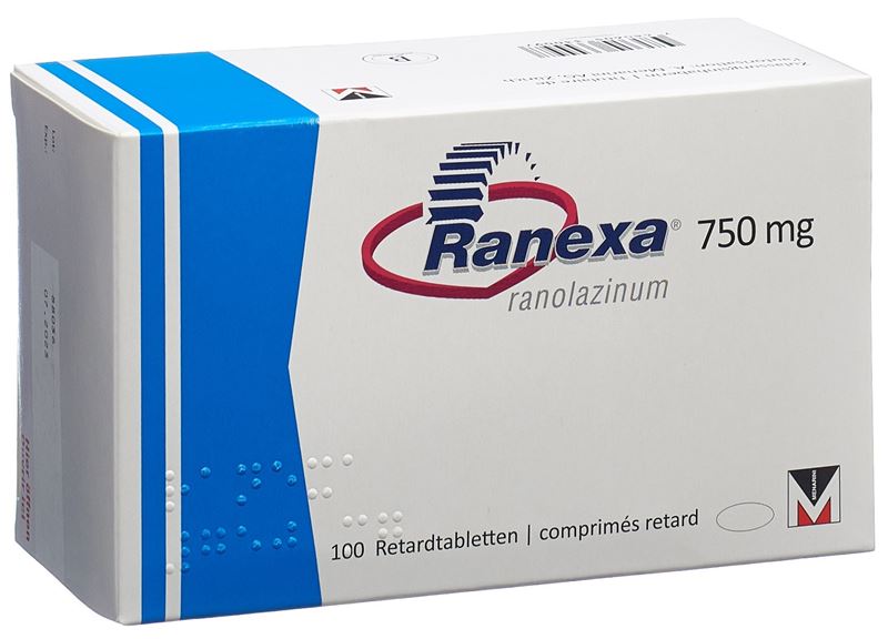 Ranexa cpr ret 750 mg 100 pce Ranexa cpr ret 750 mg 100 pce
