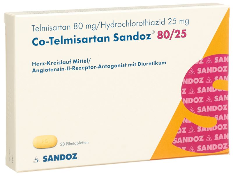 Co-Telmisartan Sandoz Filmtabl 80/25 28 Stk