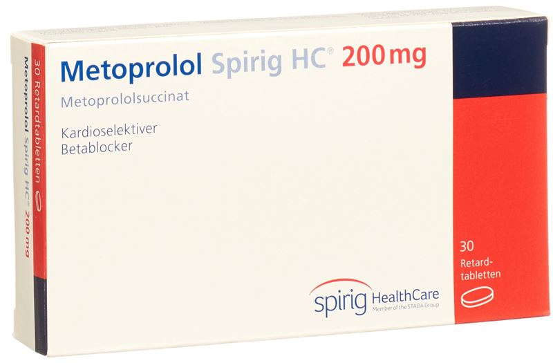 Metoprolol Spirig HC Ret Filmtabl 200 mg 30 Stk