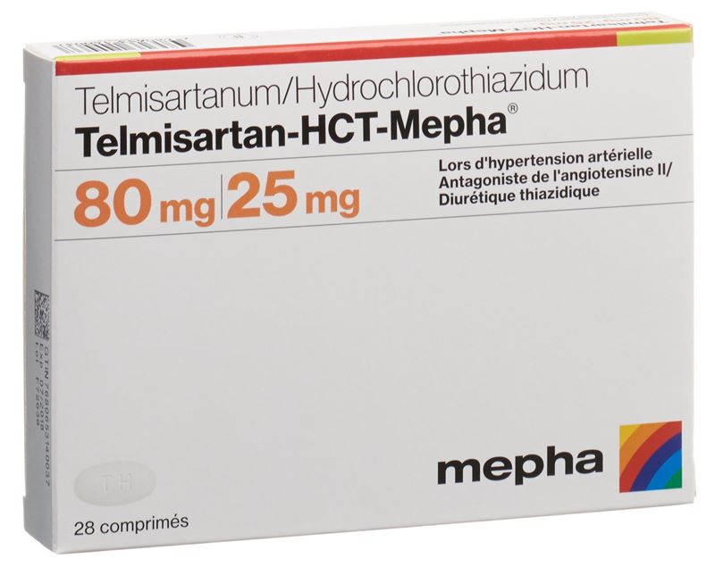 Telmisartan-HCT-Mepha Tabl 80/25 mg 28 Stk