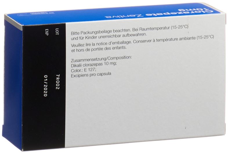 Clorazepate Zentiva Kaps 10 mg 50 Stk Clorazepate Zentiva Kaps 10 mg 50 Stk