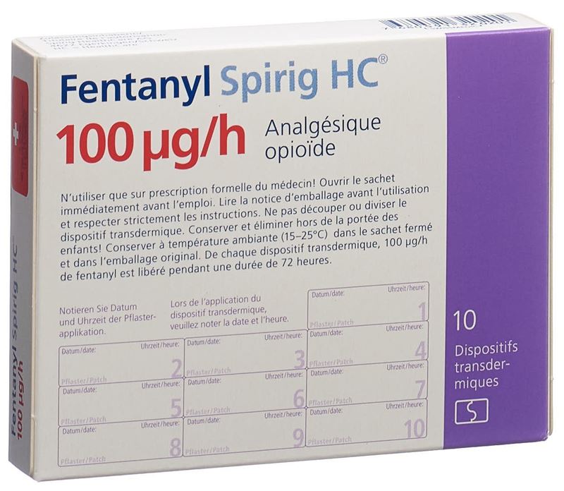 Fentanyl Spirig HC 100 mcg/h Depotpflaster 10 Stk