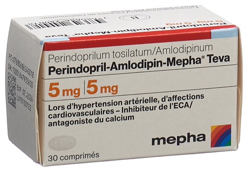 Perindopril-Amlodipin-Mepha Teva cpr 5mg/5mg bte 30 pce Perindopril-Amlodipin-Mepha Teva cpr 5mg/5mg bte 30 pce