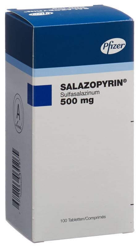 Salazopyrin cpr 500 mg bte 100 pce