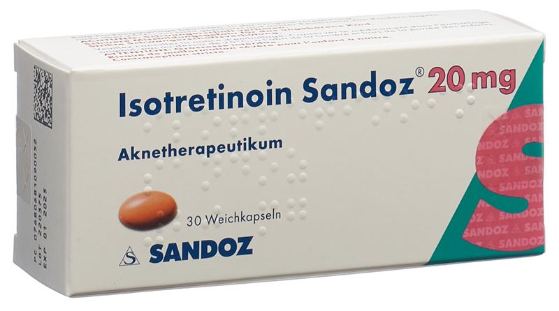 Isotretinoin Sandoz Weichkaps 20 mg 30 Stk