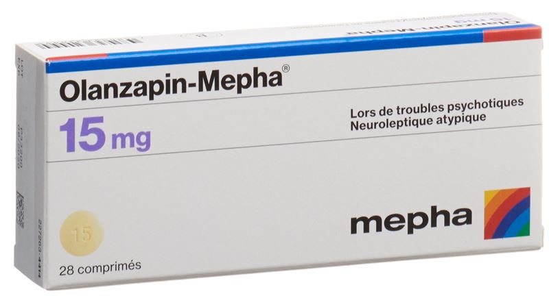 Olanzapin-Mepha Tabl 15 mg 28 Stk