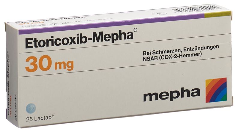 Etoricoxib-Mepha Lactab 30 mg 28 pce