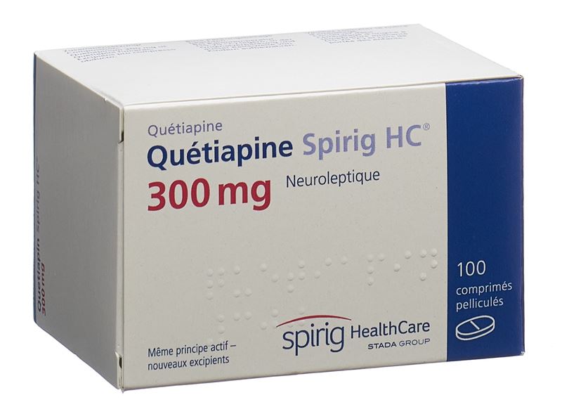 Quétiapine Spirig HC cpr pell 300 mg 100 pce