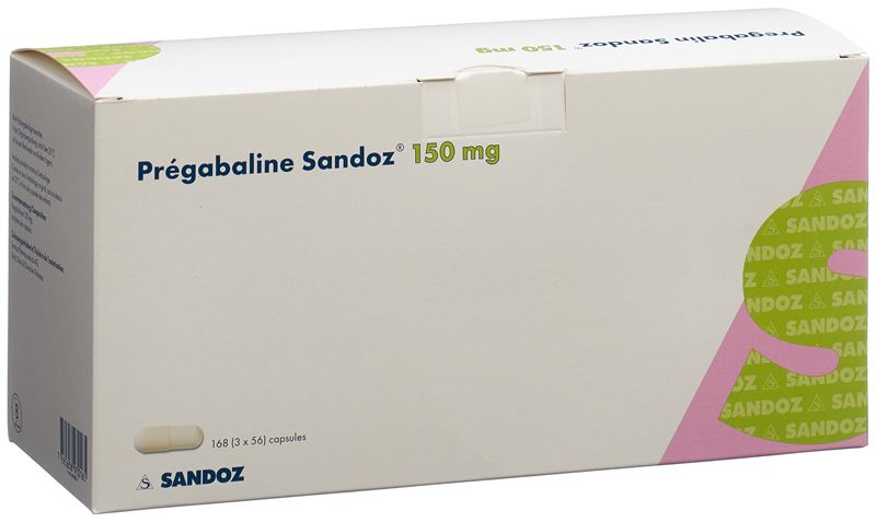 Pregabalin Sandoz Kaps 150 mg 3 x 56 Stk
