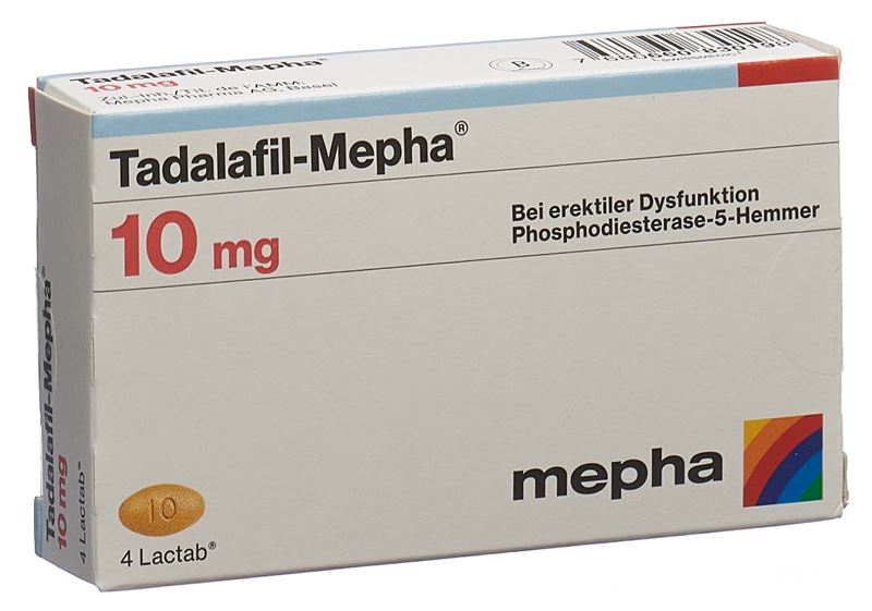 Tadalafil-Mepha Filmtabl 10 mg 4 Stk