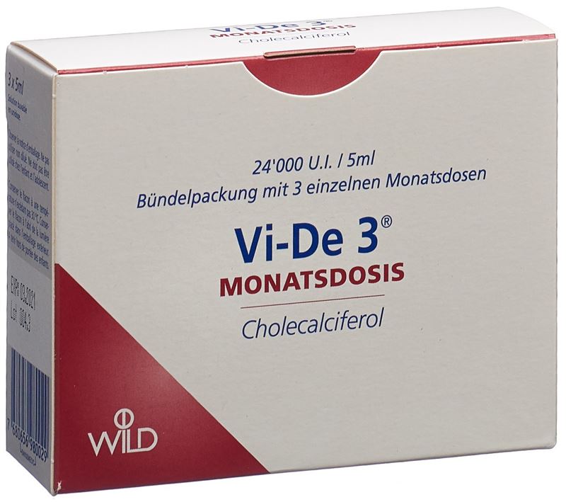 Vi-De 3 Monatsdosis Lösung zum Einnehmen 24000 IE/5ml 3 Fl 5 ml
