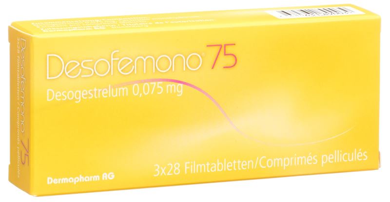 Desofemono Filmtabl 0.075 mg 3 x 28 Stk Desofemono Filmtabl 0.075 mg 3 x 28 Stk