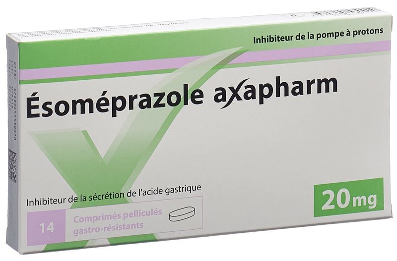 Ésoméprazole Axapharm cpr pell 20 mg 14 pce