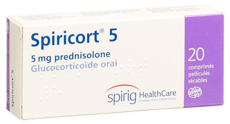 Spiricort cpr pell 5 mg 20 pce