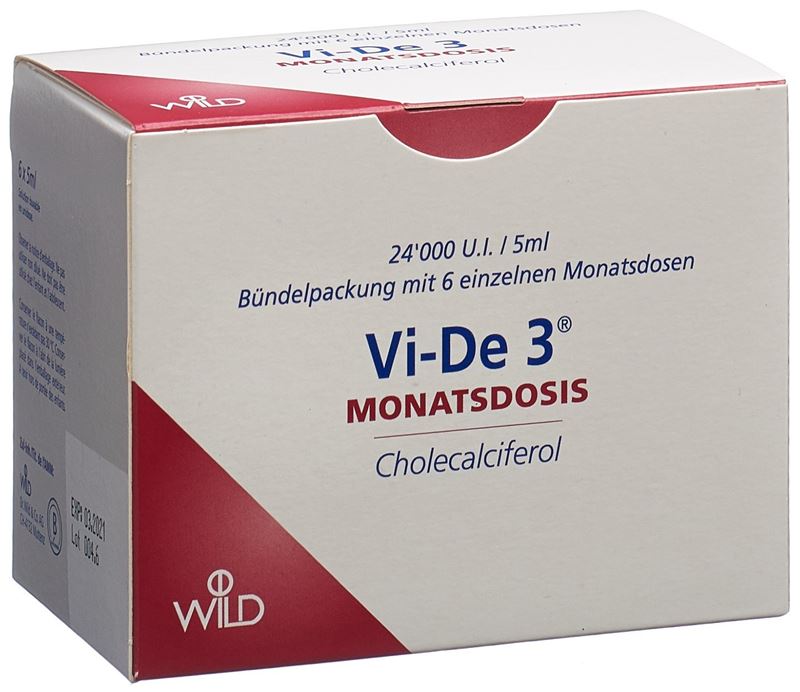 Vi-De 3 Monatsdosis Lösung zum Einnehmen 24000 IE/5ml 6 Fl 5 ml