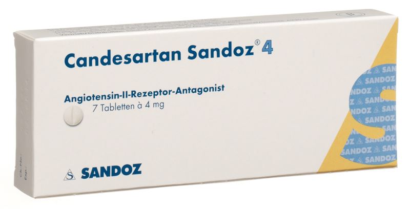 Candesartan Sandoz Tabl 4 mg 7 Stk Candesartan Sandoz Tabl 4 mg 7 Stk