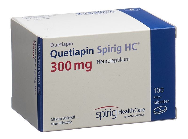 Quetiapin Spirig HC Filmtabl 300 mg 100 Stk