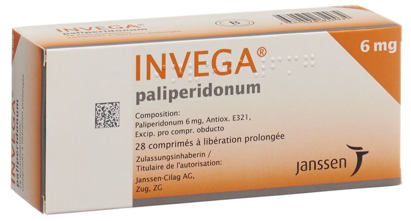 Invega cpr ret 6 mg 28 pce