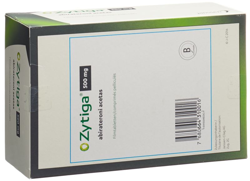 Zytiga cpr pell 500 mg 56 pce