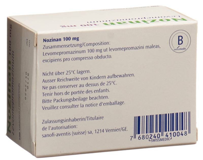 Nozinan cpr pell 100 mg 100 pce Nozinan cpr pell 100 mg 100 pce