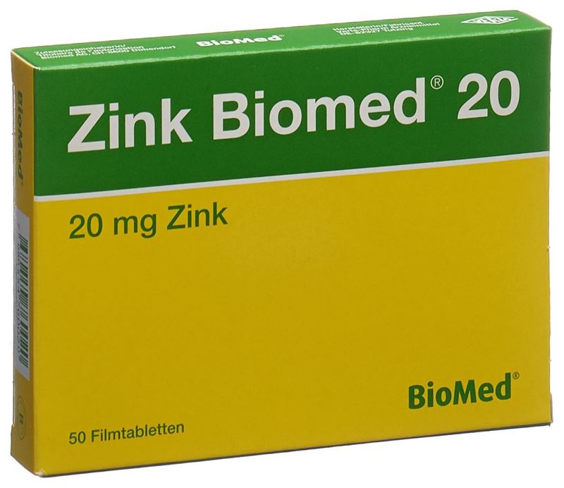 Zink Biomed 20 Filmtabl 50 Stk