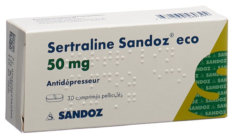 Sertraline Sandoz eco cpr pell 50 mg 30 pce