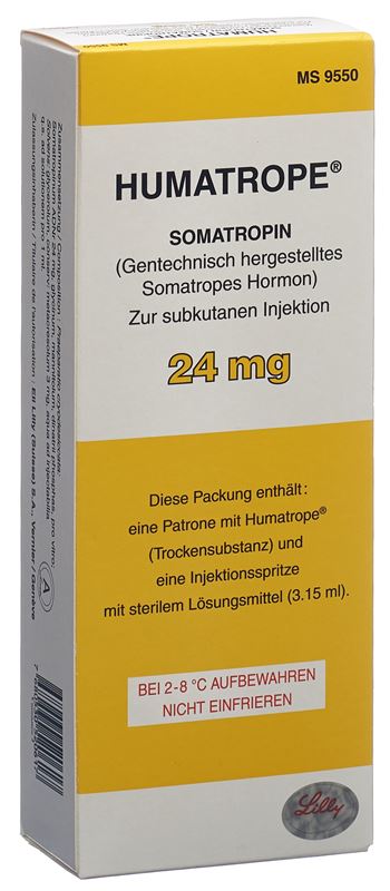Humatrope subst sèche 24 mg cum solvens amp