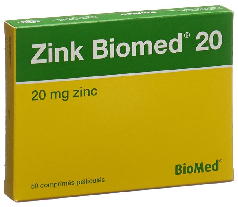 Zink Biomed 20 Filmtabl 50 Stk