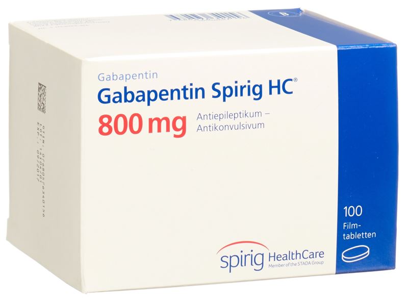 Gabapentine Spirig HC cpr pell 800 mg 100 pce