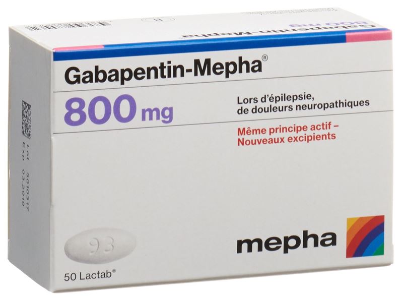Gabapentin-Mepha Lactab 800 mg 50 Stk